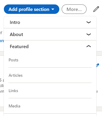 Add profile section