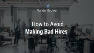 This is a blog banner that states "How to Avoid Making Bad Hires"