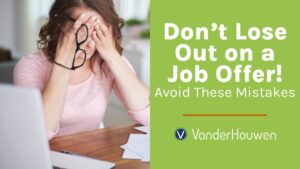 This is a blog banner that says "Don’t Lose Out on a Job Offer! Avoid These Mistakes"